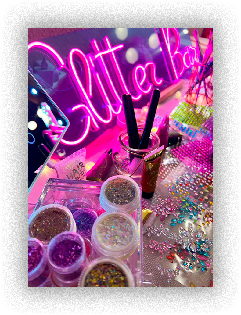 Servicio Glitter Bar para eventos